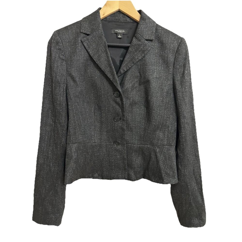 Ann Taylor Blazer Size 6 Ruffle Bottom